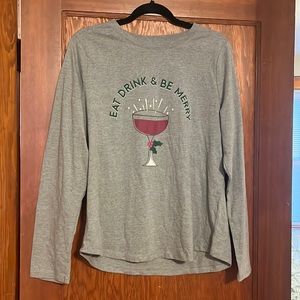 Eat drink and be merry long sleeve tshirt